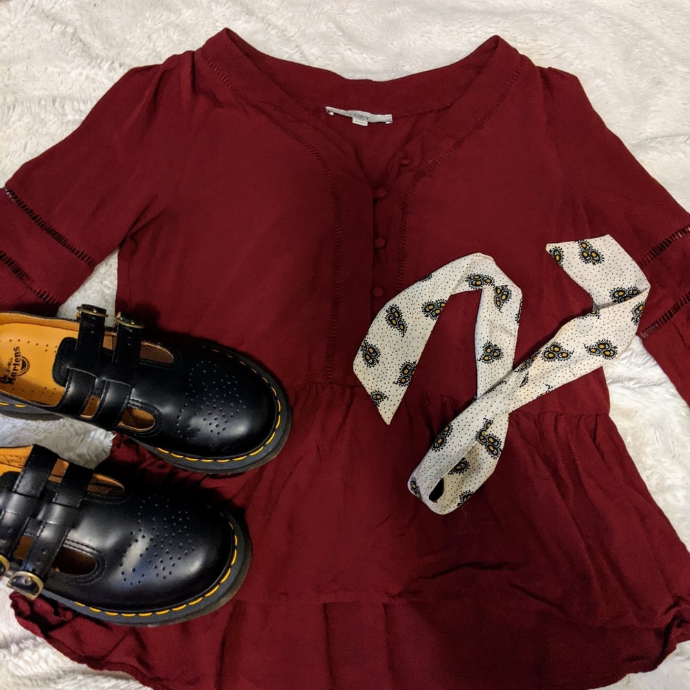 Loft Peplum Top
